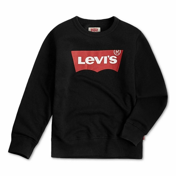 Levi's Boys Sweatshirt Fleece Lined Logo M Medium 8 - Picture 1 of 1